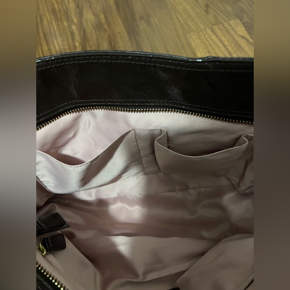 Vintage Coach Brown Patent Leather Shoulder Bag - Picture 6 of 14